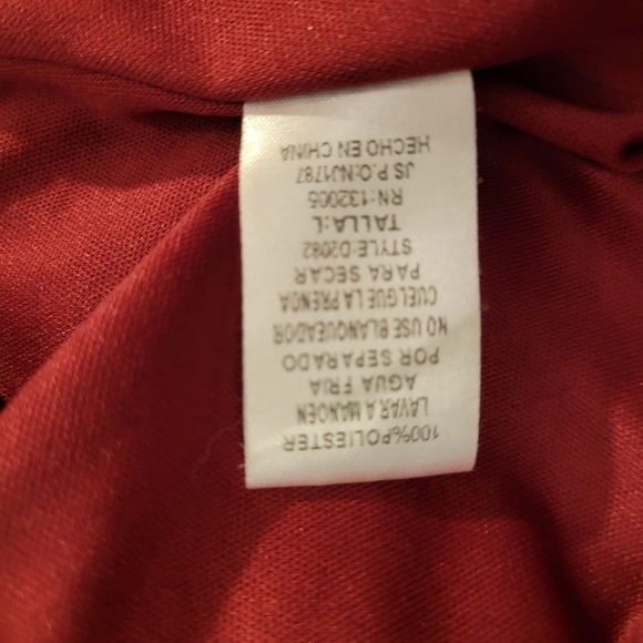 Entro Maroon Red Embroidered Boho Flowy Mini Dress - Picture 7 of 7